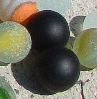 Black Sea Glass Marbles