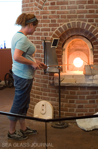 A glassblowing demostration.