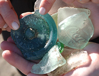 Sea Glass used in the mural.