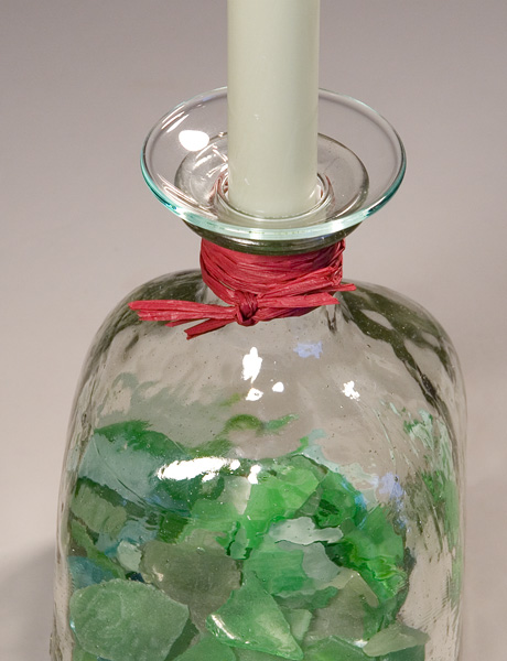 Sea Glass Candle Holder, Large - Step 1
