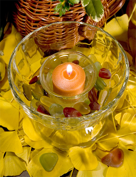 Sea Glass Glow Candle, Large - Step 4