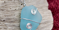 A Simple Wire Wrap Sea Glass Pendant