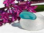 Sea Glass Photography - Teal Sea Glass Bottom