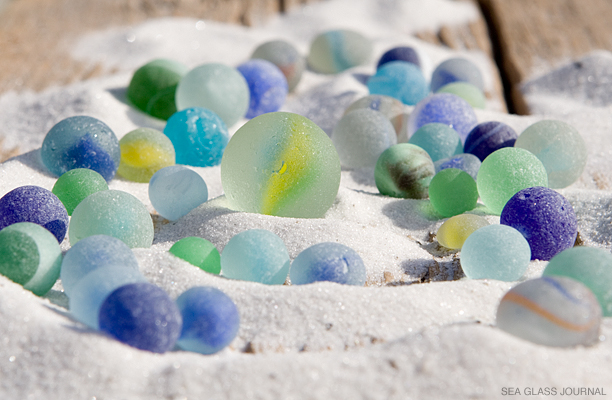 Shooter Marble Sea Glass, Still Life Photo