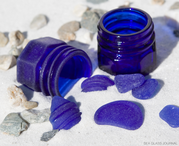 Cobalt Blue Sea Glass, Still Life Photo