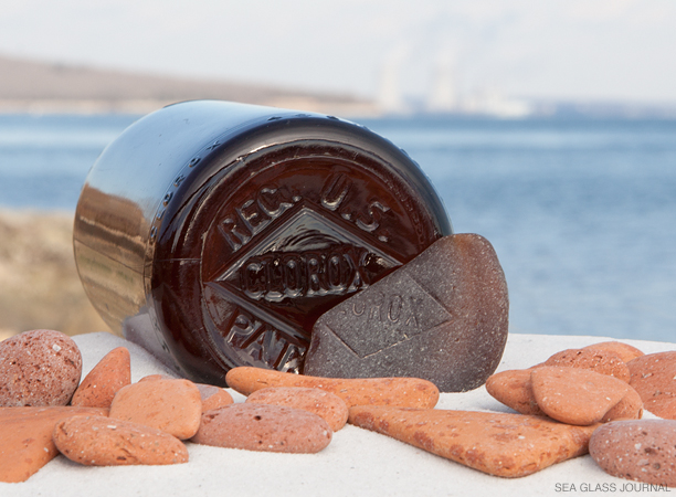 Clorox Amber Sea Glass, Still Life Photo