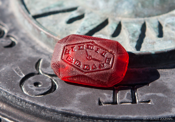 Ruby Red Sea Glass Watch, Still Life Photo