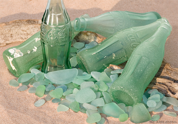 Seafoam Coke Sea Glass, Still Life Photo