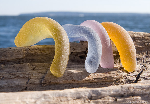 Yellow Handle Sea Glass, Still Life Photo