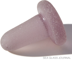 Sun-Colored Amethyst Sea Glass Stopper, Photo 1