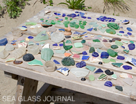 Sea glass collected on Spectacle Island.