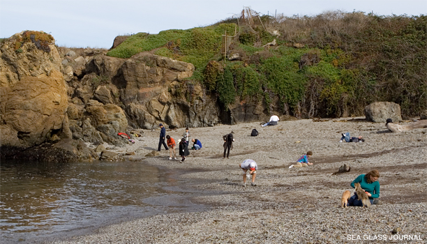 Collecting Sea Glass at Glass Beach, Fort Bragg
